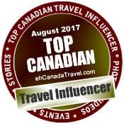 August 2017 Top 3 Canadian Travel Influencers