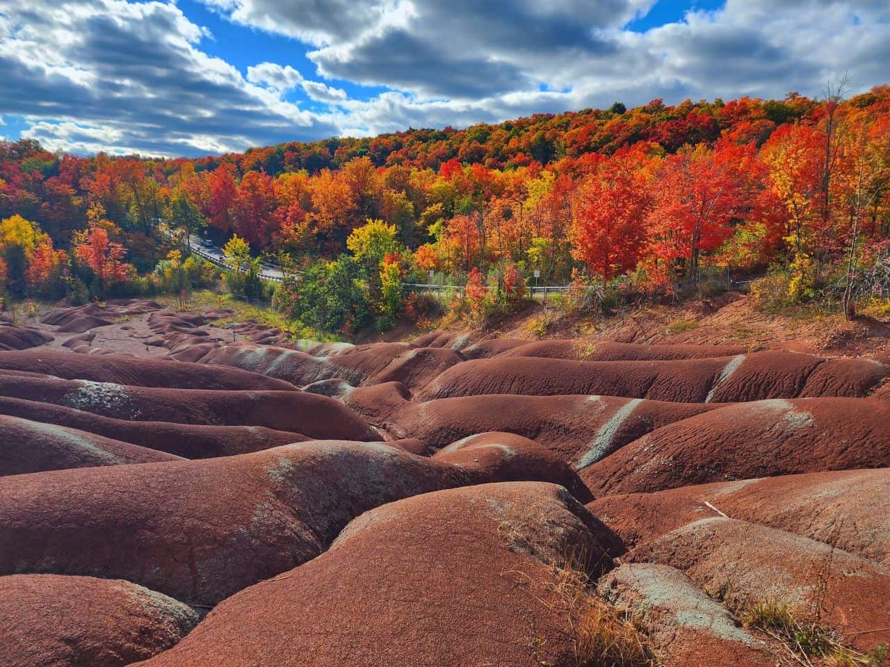 The amazing colours of the Cheltenham Badlands