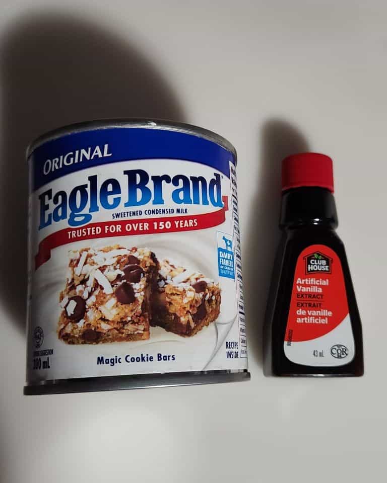 2 simple ingredients used for making ice cream out of snow during the winter months in Canada.