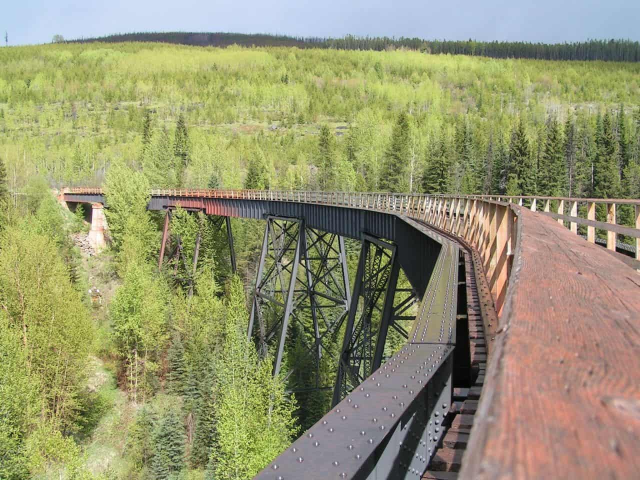 KVR - Kettle Valley Rail Trail near Naramata in the Okanagan Valley BC Canada