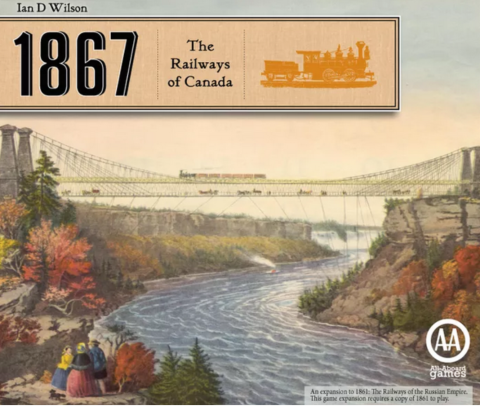 The 1867: Railways of Canada board game mixes strategy and luck, and it teaches players how important the railways were in shaping Canada.