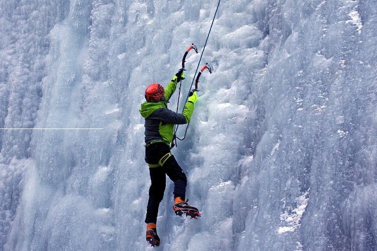 Canmore Alberta Canada is a top winter adventure destination for ice climbing and many other seasonal activities.