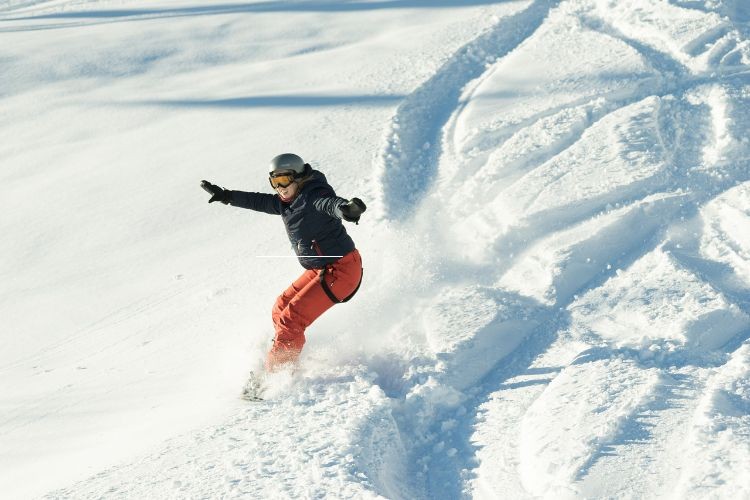 Banff Snowboarding in Alberta Canada. Winer adventures are a big draw in Banff Alberta Canada.