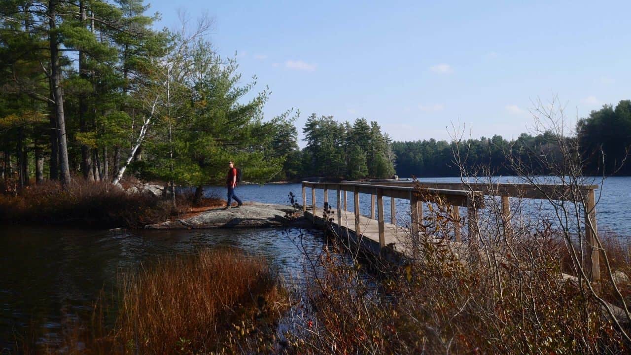 Hiking To The Island