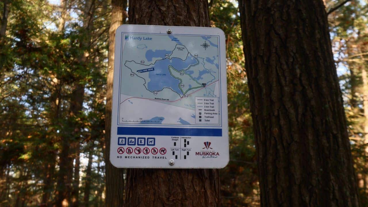 Trail Map Of Hardy Lake