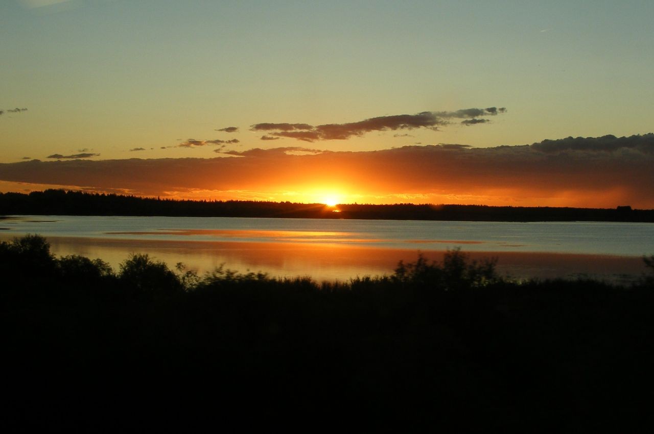 Romantic sunsets are a highlight of traveling on board Via Rail's The Canadian during an season, but especially summer.