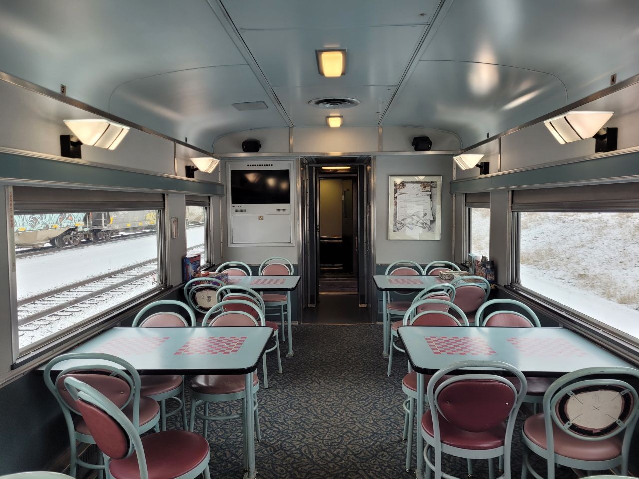 The Skyline Cars on board Via Rail's The Canadian is a place where passengers can read, play board games, or chat while watching the scenery slip past.