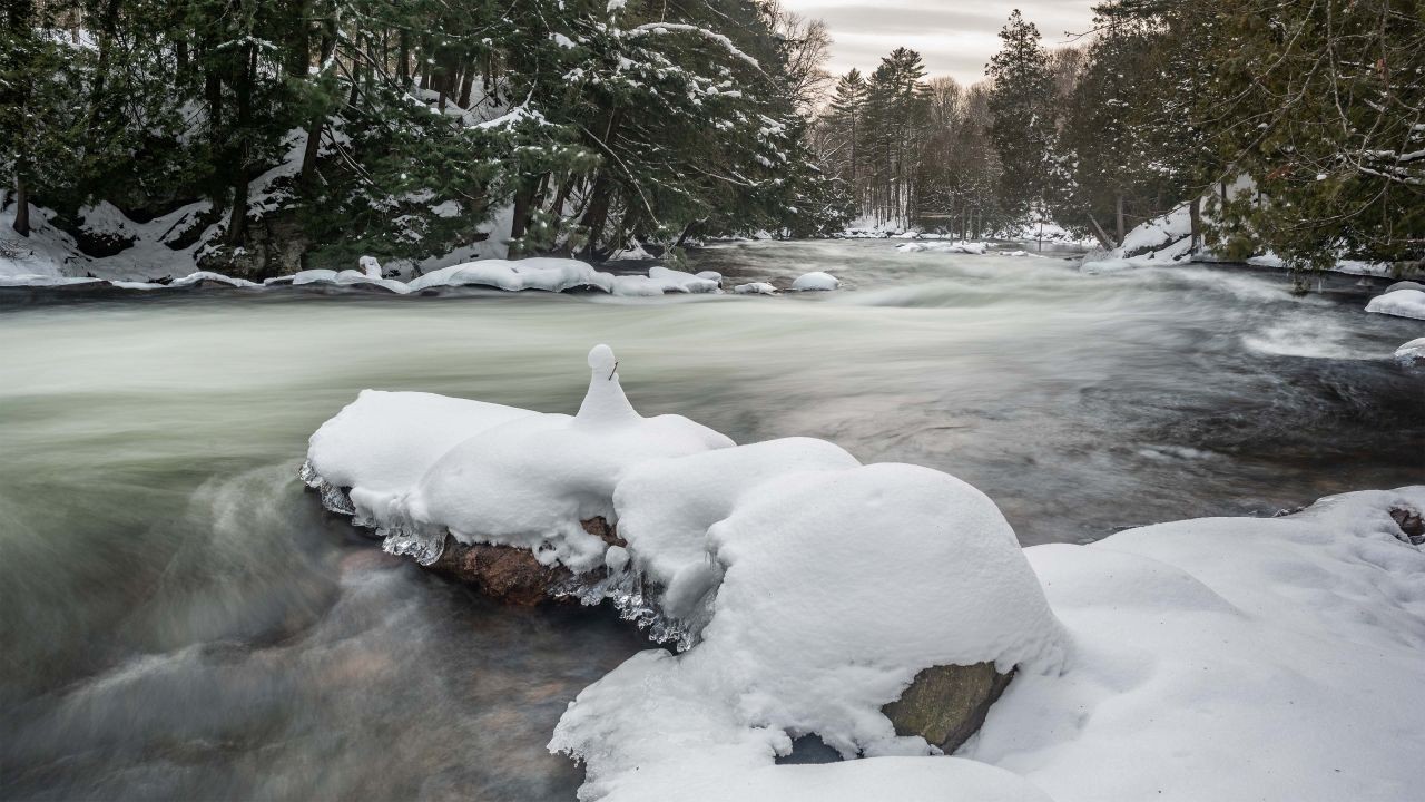 Winter on the gull river looking good.