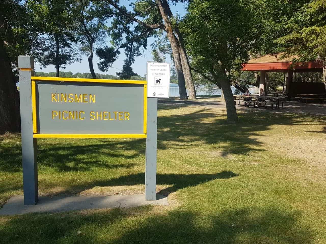 picnic shelter in Henderson Lake Park