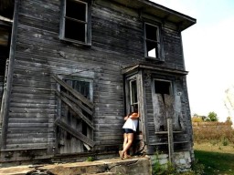 Looking inside the Abandoned Farmhouse - Rural Ontario, Canada.