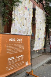 Supercrawl Quilt Art in Hamilton Ontario