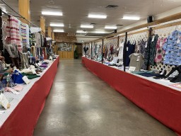 Binbrook Fair Rows of Handicrafts