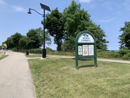 Armes Lookout Park Sign in Hamilton Ontario Canada