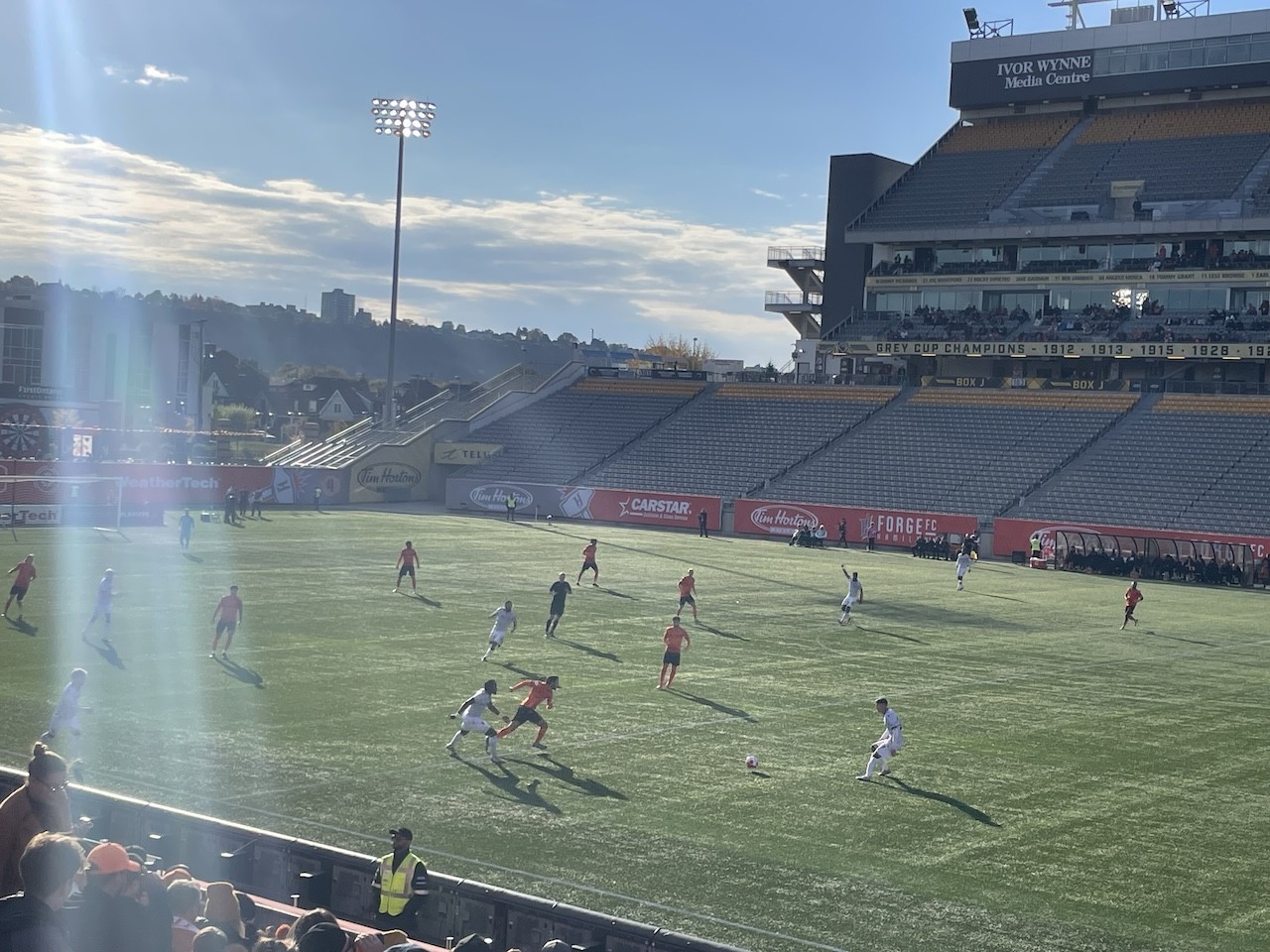 Great Weather at Forge FC Game Hamilton Ontario - We could not have asked for better weather to enjoy the high energy and thrilling Forge FC game in Hamilton, Ontario, Canada.