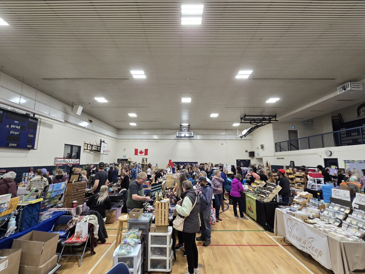 Crossfield Christmas Market Alberta Canada - This large 4 venue market gets quite busy! It's no wonder why with so many amazing vendors.