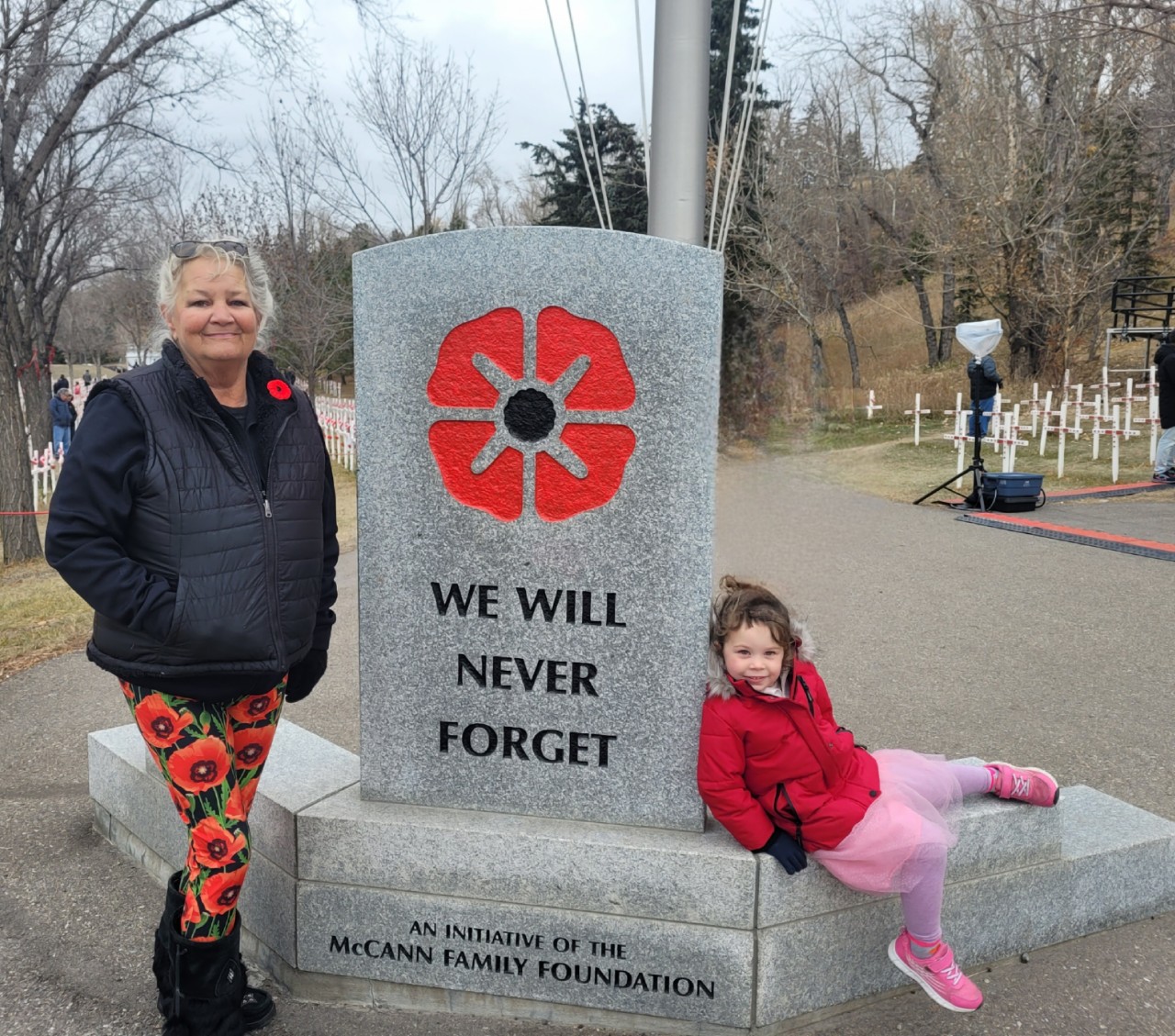 Adventure Seekers visiting the Monument  at the Field of Crosses in Calgary Alberta Canada  - Adventure Seekers visiting the Field of Crosses Monument and remembering the brave Canadians who lost their lives fighting for the freedom we have today.
Calgary, Alberta, Canada