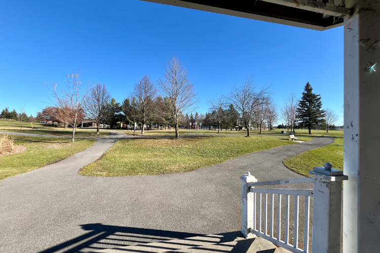 View from the gazebo at Walter Baker Park - From the gazebo is a gorgeous view of the playgrounds