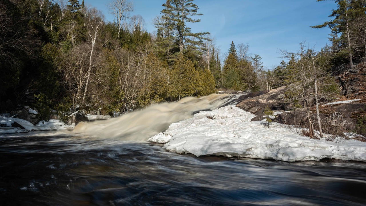 High Falls Algonquin Park - High Falls of Algonquin Park is in the most southerly part of the park not too far from Cardiff Ontario