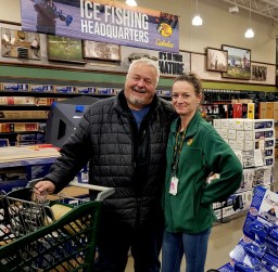 You never know who you will run into at Bass Pro Cabela's  Outpost Store in Calgary Alberta Canada