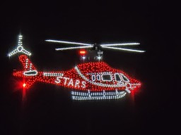 Stars Helicopter Christmas Lights 