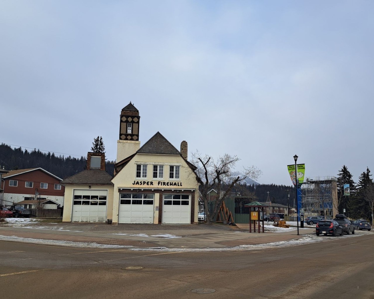 Historic Jasper Firehall - I have always loved this building too! It is a typical example of the 1920's-1930's national parks construction style. The firehall is now home to the Jasper Artist Guild.