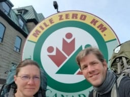 The Adventure Begins at Mile Zero of the Trans Canada Tail