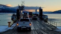 Upper Arrow Lake Ferry - Shelter Bay British Columbia Canada 2025-02-09