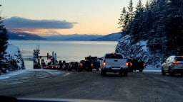 Upper Arrow Lake Ferry - Shelter Bay British Columbia Canada 2025-02-09