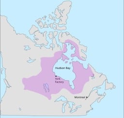 Hudson's Bay Company Rupert's Land Map 