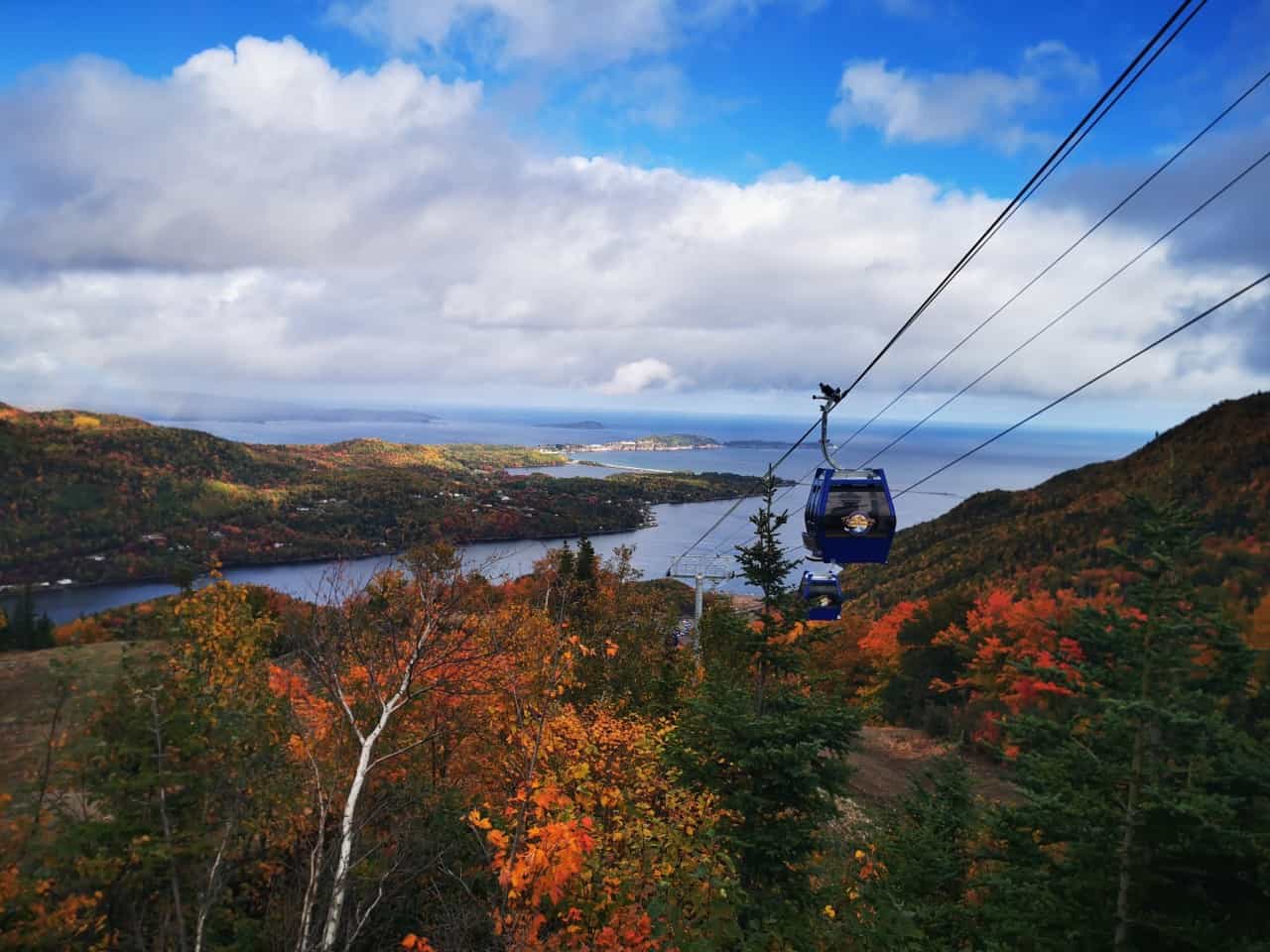 Cape Smokey from the Atlantic Gondola in the Cape Breton Highlands in Nova Scotia Canada