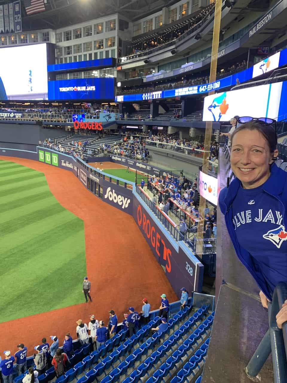 Lisa Muldoon - Walking around the Concourse at the Rogers Centre in Toronto  Ontario