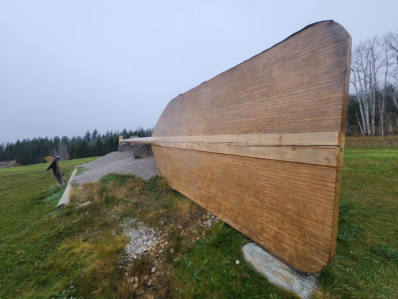 Just 20 minutes south of Golden British Columbia Canada you can take a roadtrip to the World's Largest Paddle. A fun family friendly roadside attraction near Golden, B.C.